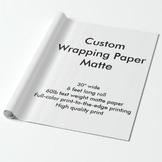 Aangepaste 6-inch matte papierrol cadeaupapier