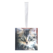 Aangepaste 6-zijdige Photo Cube Kerst Ornament (Rechts)