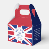Aangepaste 70e Platinum Jubilee UNION JACK Bedankdoosjes (Voorkant Zijde)
