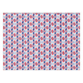Aangepaste 70e Platinum Jubilee Union Jack Tafelkleed (Voorkant (Horizontaal))