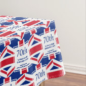 Aangepaste 70e Platinum Jubilee Union Jack Tafelkleed (Voorbeeld)