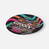 Aangepaste 70's Retro Disco Verjaardag Boogie Groo Papieren Bordje (Gekanteld)