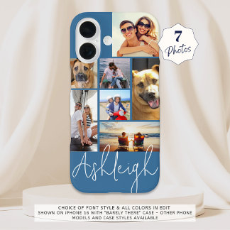 Aangepaste 7 fotokleuren iPhone 16 hoesje