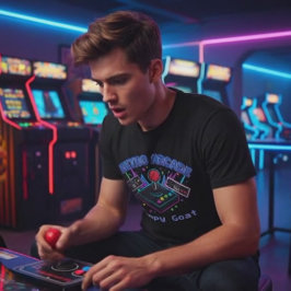 Aangepaste 80's Retro Arcade Gamer T-shirt