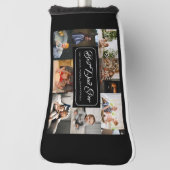 Aangepaste 8 foto collage beste vader ooit golfheadcover (Draai 90)