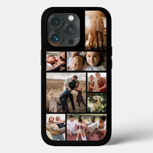 Aangepaste 8 foto collage Case-Mate iPhone case (Achterkant)
