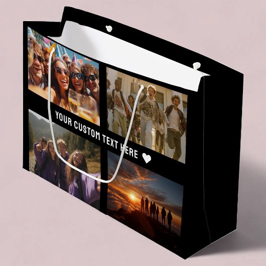 Aangepaste 8-Foto Keepsake Gift Wrap Groot Cadeauzakje