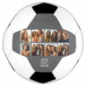 Aangepaste 8 fotocollage met vierkante foto's voetbal (Voorkant)