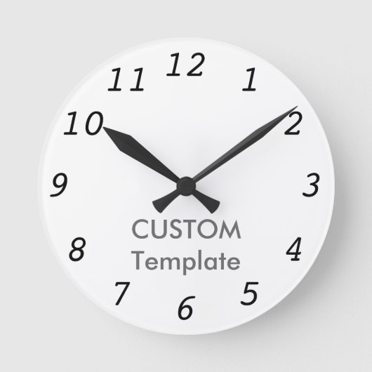 Aangepaste 8-inch ROUND Wall Clock COURIER IT. Ronde Klok (Voorkant)