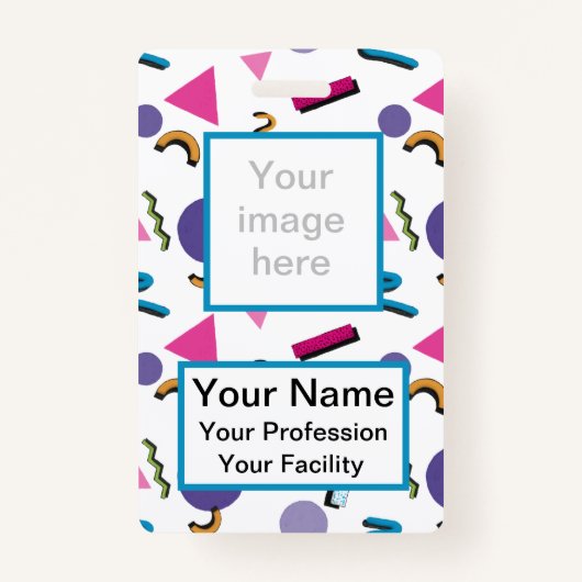 Aangepaste 90s-badge voor vormen badge (Voorkant)