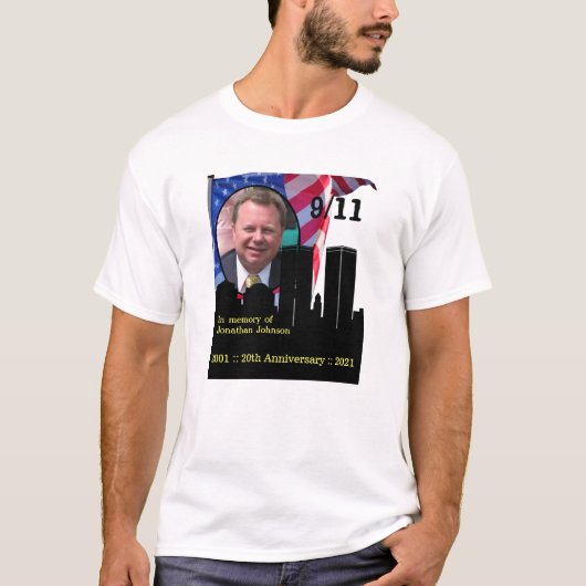 Aangepaste 911 Jubileum Herdenking T-Shirt (Voorkant)