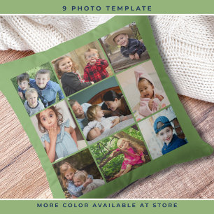 Aangepaste 9 Foto Collage Familie Keepsake Pista G Kussen