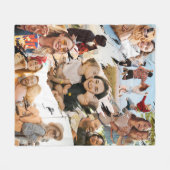 Aangepaste 9 foto collage fleece deken (Voorkant (Horizontaal))