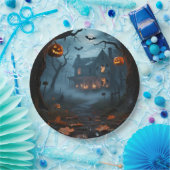 Aangepaste 9 "Round Halloween Borden Papieren Bordje (Feest)