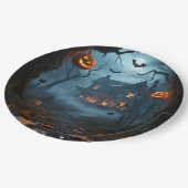 Aangepaste 9 "Round Halloween Borden Papieren Bordje (Gekanteld)