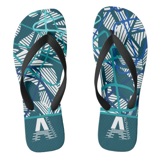 Aangepaste A Alphaman Flip Flops (Voetbed)