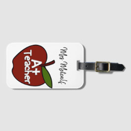 Aangepaste A + leraar Bagagelabel