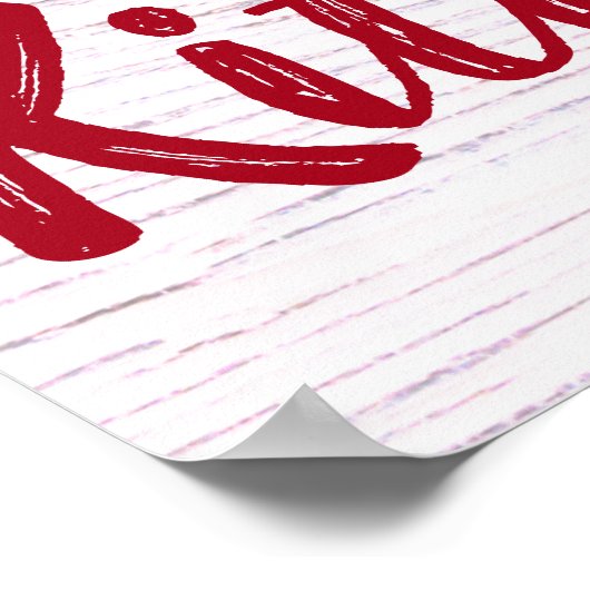 Aangepaste, aangepaste aardbeien Kitchen Bistro Poster (Hoek)