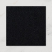 Aangepaste, aangepaste BLACK Square Visitekaartjes (Achterkant)