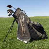 Aangepaste aangepaste Canada Otter Golfhanddoek (Groen)