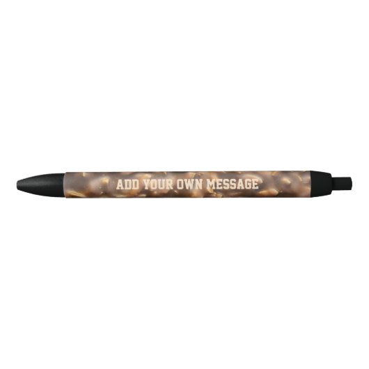 Aangepaste aangepaste chunky Chocolade-tekst Zwarte Inkt Pen (Voorkant)
