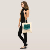 Aangepaste aangepaste foto Modern legant Beach Tote Bag (Voorkant (model))