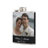 Aangepaste aangepaste foto-weddenschap heupfles (Links)