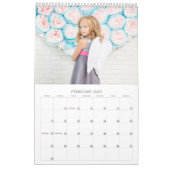 Aangepaste aangepaste fotokalender kalender (Feb 2027)