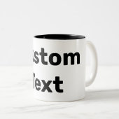 Aangepaste / aangepaste / Gepersonaliseerd namen Tweekleurige Koffiemok (Voorkant rechts)