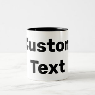 Aangepaste / aangepaste / Gepersonaliseerd namen Tweekleurige Koffiemok