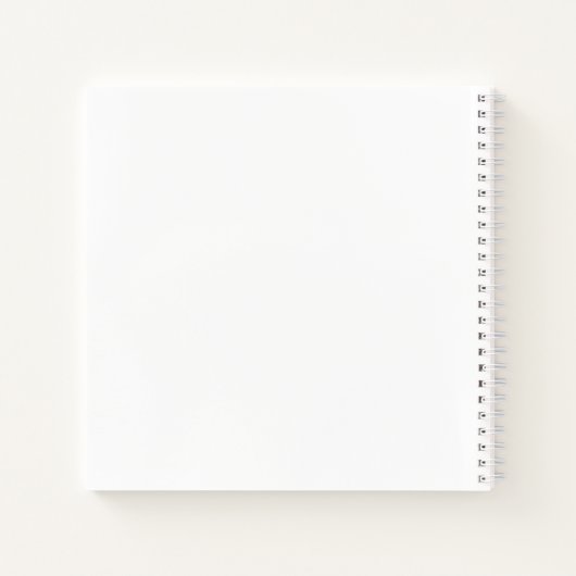 Aangepaste, aangepaste GRAPH-laptop, witte spiraal Notitieboek (Achterkant)