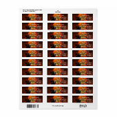 Aangepaste aangepaste halloween etiket (Full Sheet)