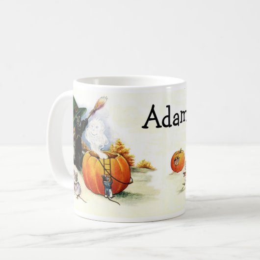 Aangepaste aangepaste  halloween Mok bevestigen (Voorkant links)