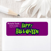 Aangepaste aangepaste halloween-rij met Moon Label (Insitu)