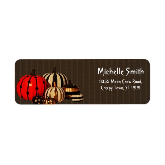 Aangepaste aangepaste halloween-rij met Moon Label (Voorkant)