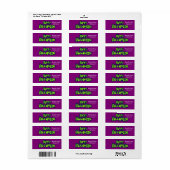 Aangepaste aangepaste halloween-rij met Moon Label (Full Sheet)