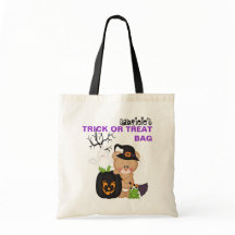 Aangepaste aangepaste halloween Trick or treat tas