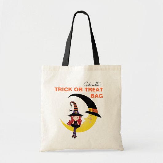 Aangepaste aangepaste halloween Trick or treat tas (Voorkant)