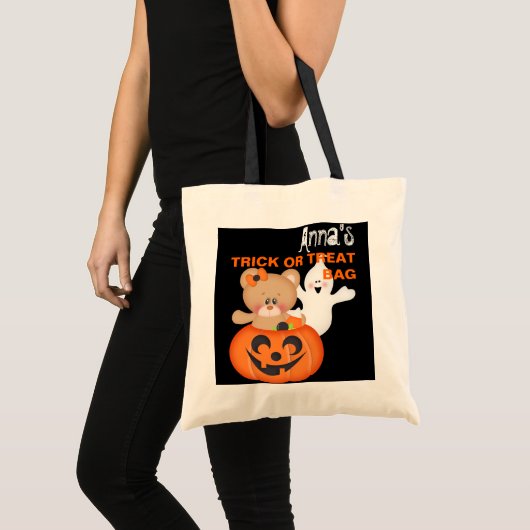Aangepaste aangepaste halloween Trick or treat tas (Voorkant (product))