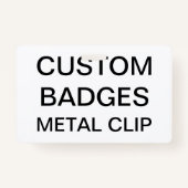 Aangepaste, aangepaste, intrekbare CLIP BADGE (Voorkant)
