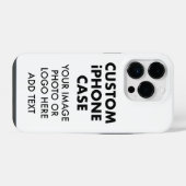 Aangepaste, aangepaste iPHONE 14 PRO-BUDGET iPhone Hoesje (Achterkant horizontaal)