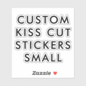 Aangepaste, aangepaste KISS CUT STICKERS 4-inch x4 (Vel)