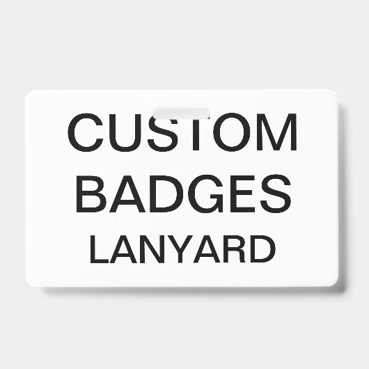 Aangepaste, aangepaste LANYARD BADGE (Voorzijde)