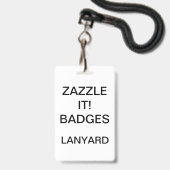 Aangepaste, aangepaste LANYARD BADGE (Voorzijde met lanyard)