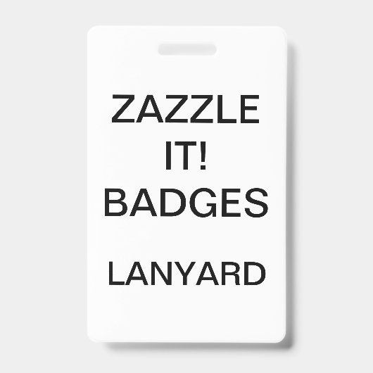 Aangepaste, aangepaste LANYARD BADGE (Voorzijde)
