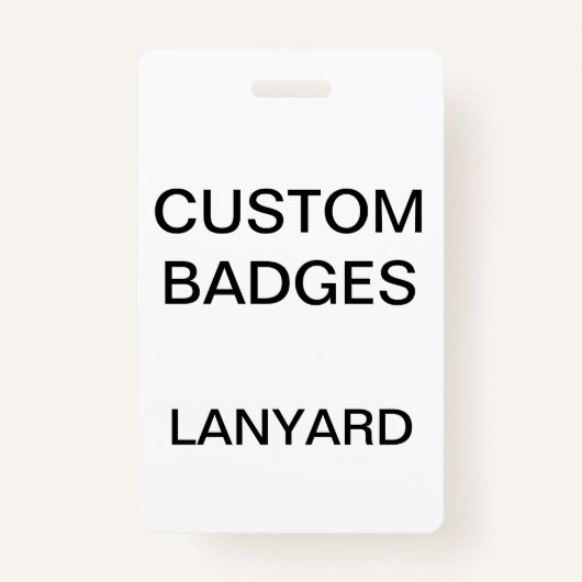 Aangepaste, aangepaste LANYARD BADGE (Voorkant)