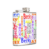 Aangepaste aangepaste naam Collage Colorful Heupfles (Rechts)