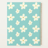 Aangepaste aangepaste naam Daisy Floral Cute Flowe Planner (Achterkant)