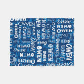 Aangepaste aangepaste naam voor Owen Fleece Deken (Voorkant (Horizontaal))