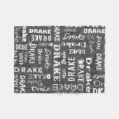 Aangepaste aangepaste naam voor tekenen fleece deken (Voorkant (Horizontaal))